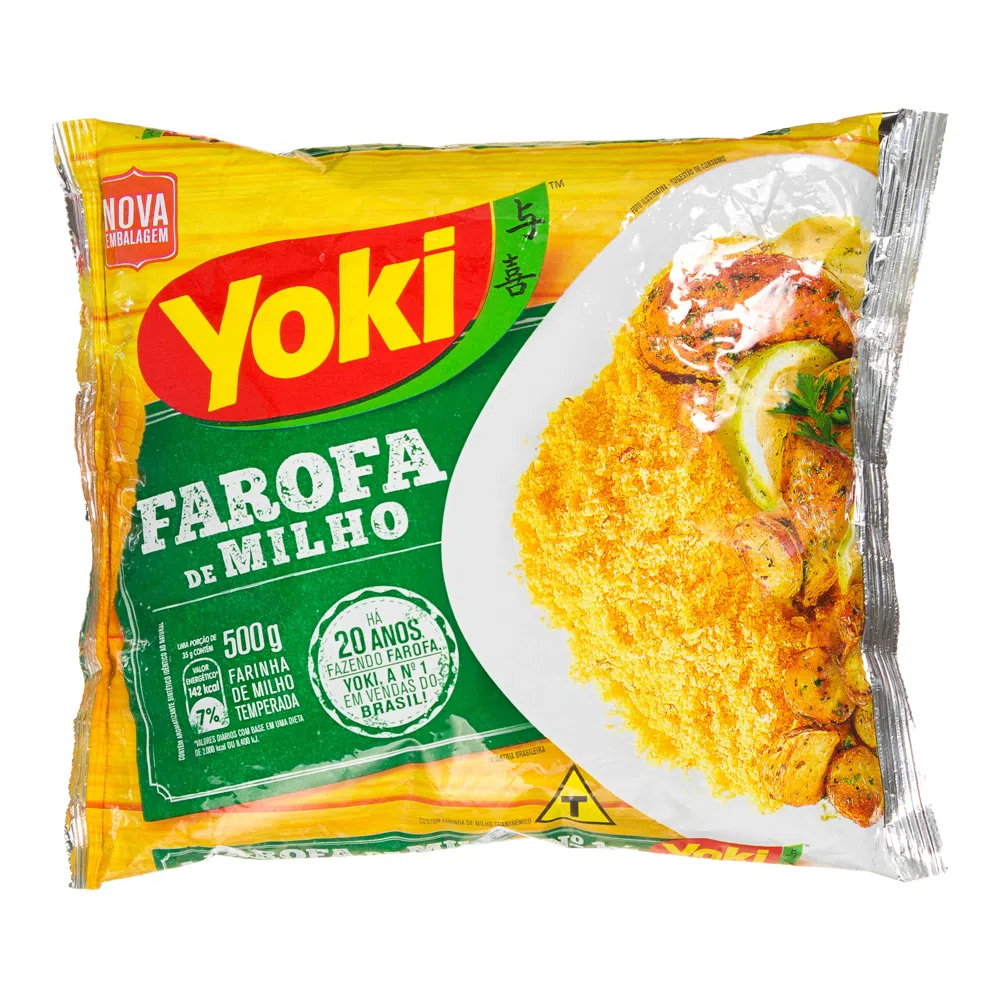 Farofa Yoki Pronta Temperada Milho 500g