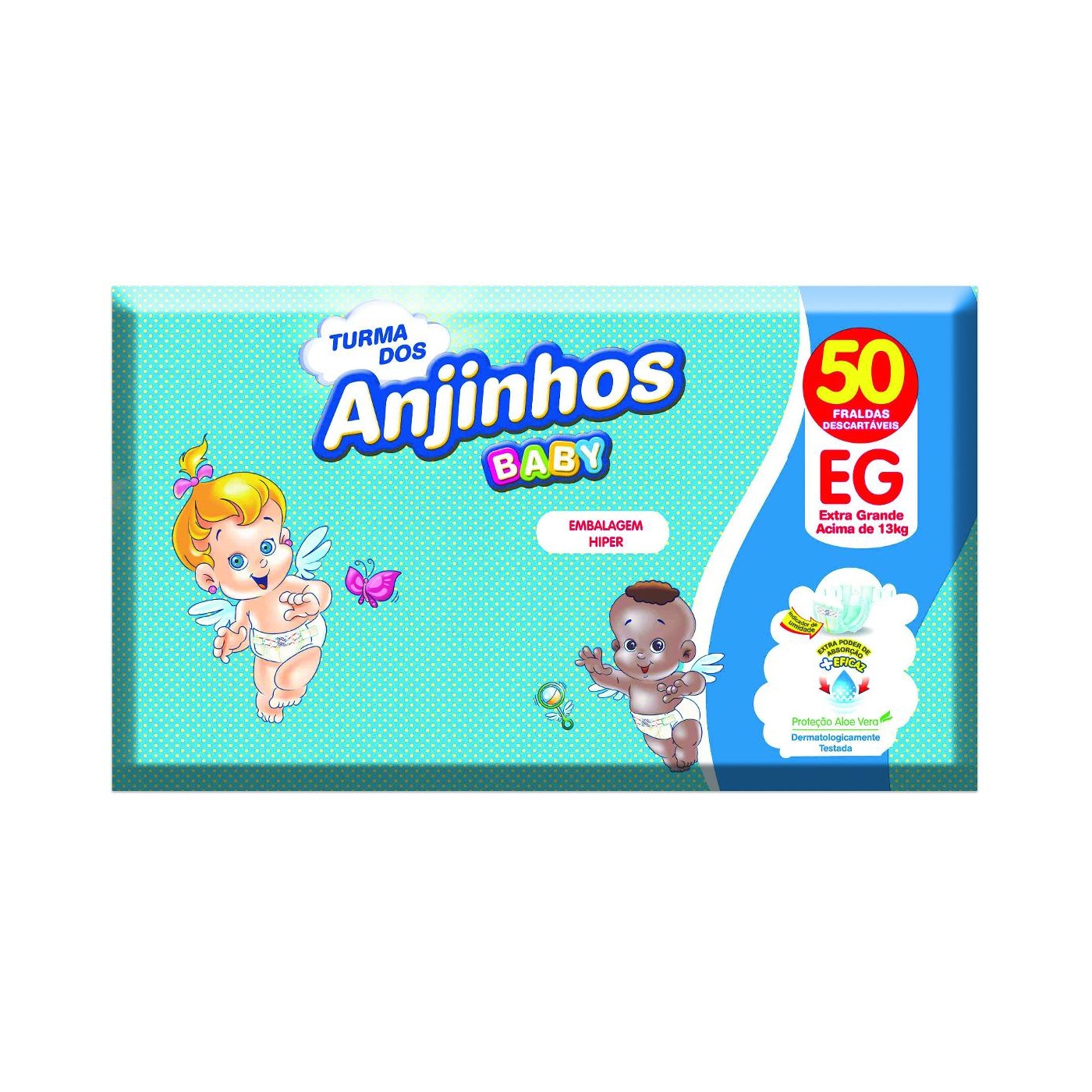 Fraldas Anjinhos EG 50 unidades