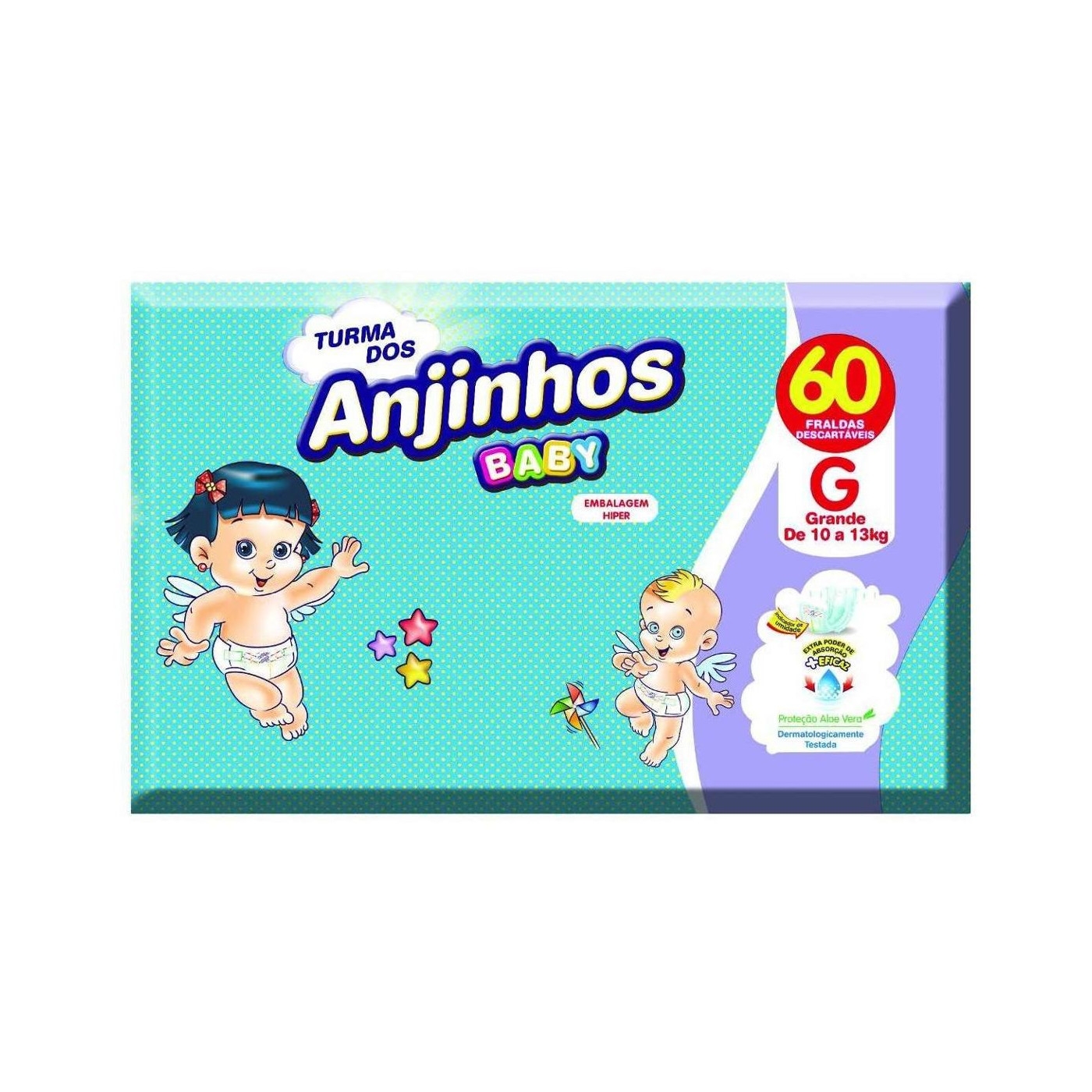 Fraldas Anjinhos EG 60 unidades