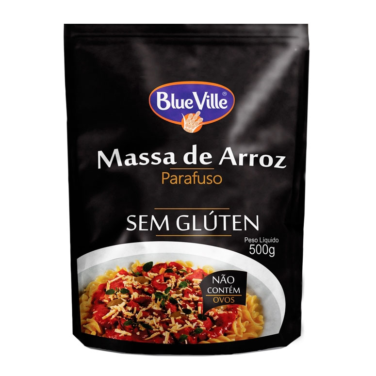Massa de Arroz Blue Ville Parafuso 500g