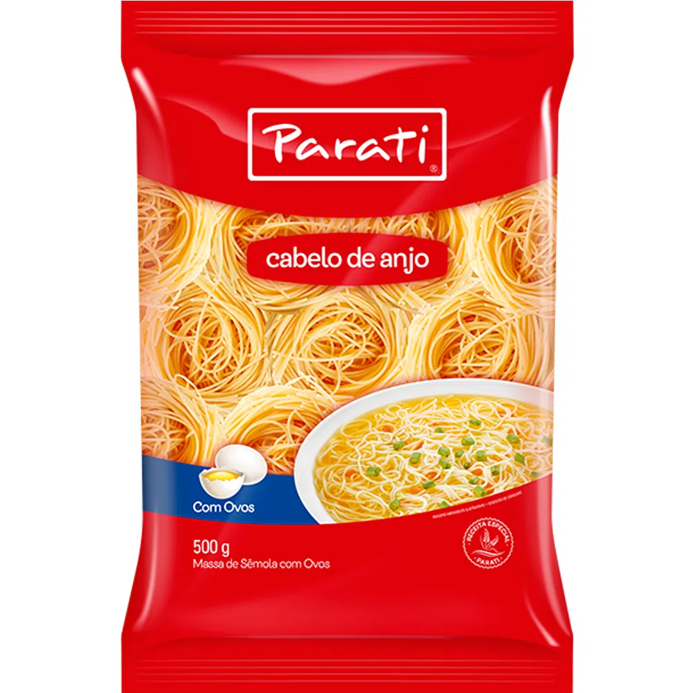 Massa Parati com Ovos Cabelo Anjo 500g
