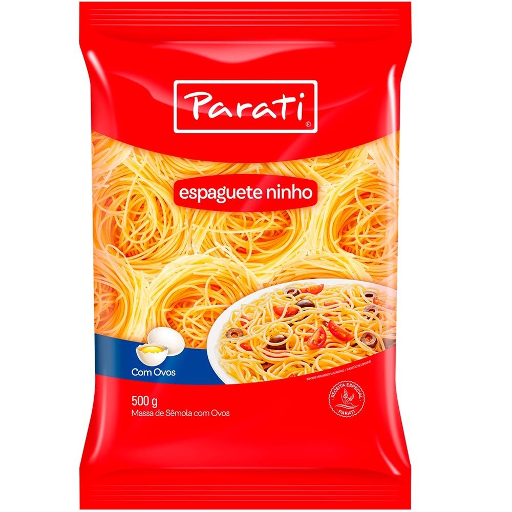 Massa Parati com Ovos Espaguete Ninho 500g