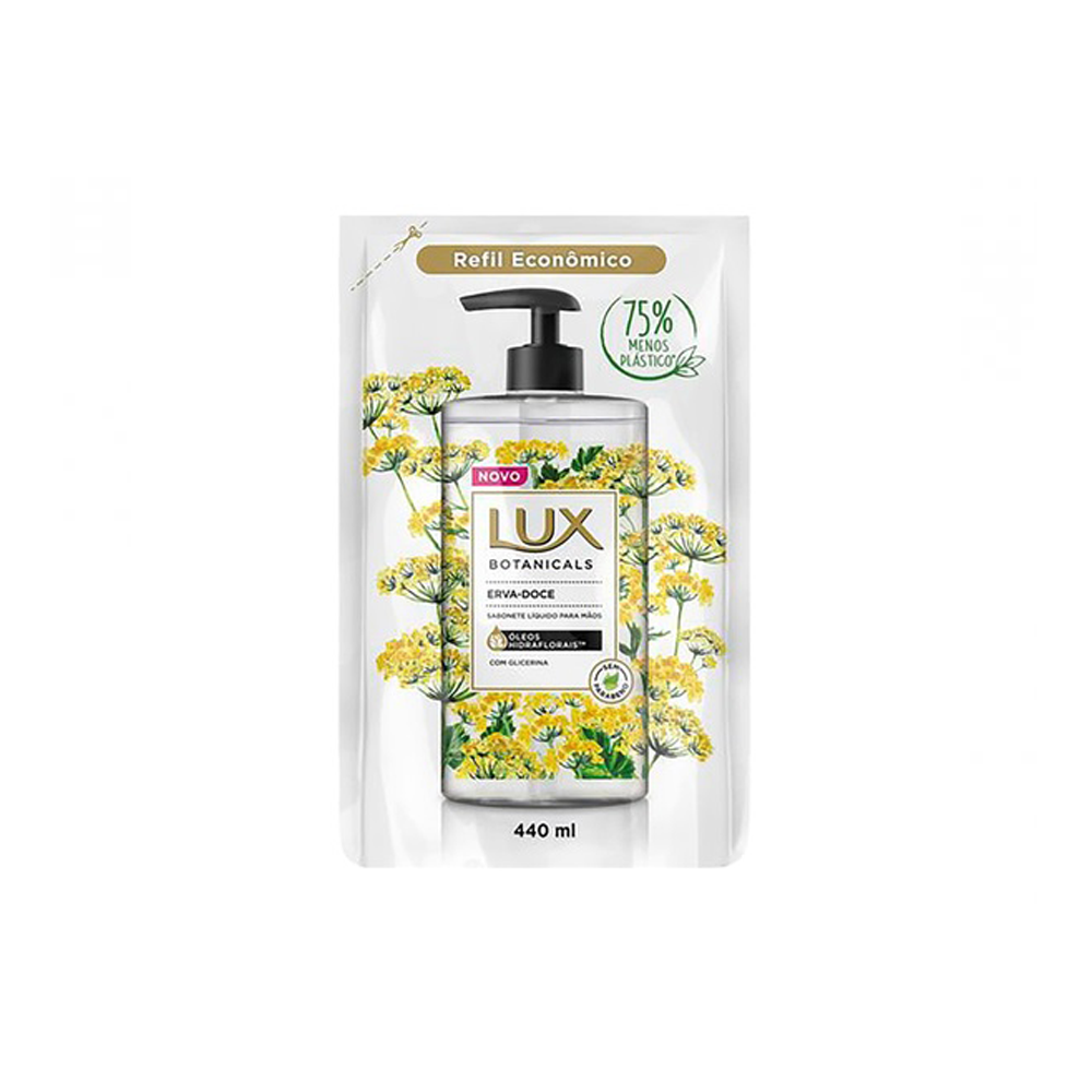 REFIL SABONETE LÍQUIDO PARA MÃOS LUX BOTANICALS ÓLEOS HIDRAFLORAIS E ERVA DOCE
