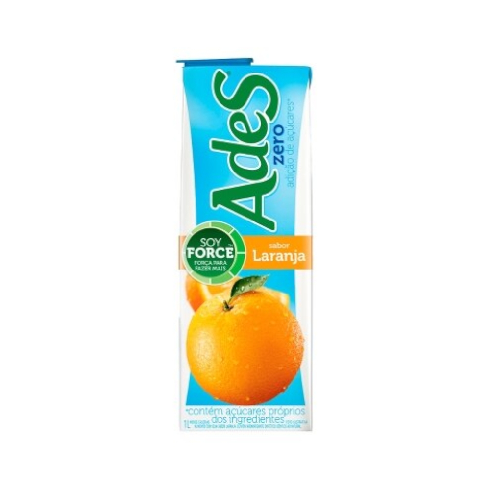Suco Ades Zero Laranja 1l