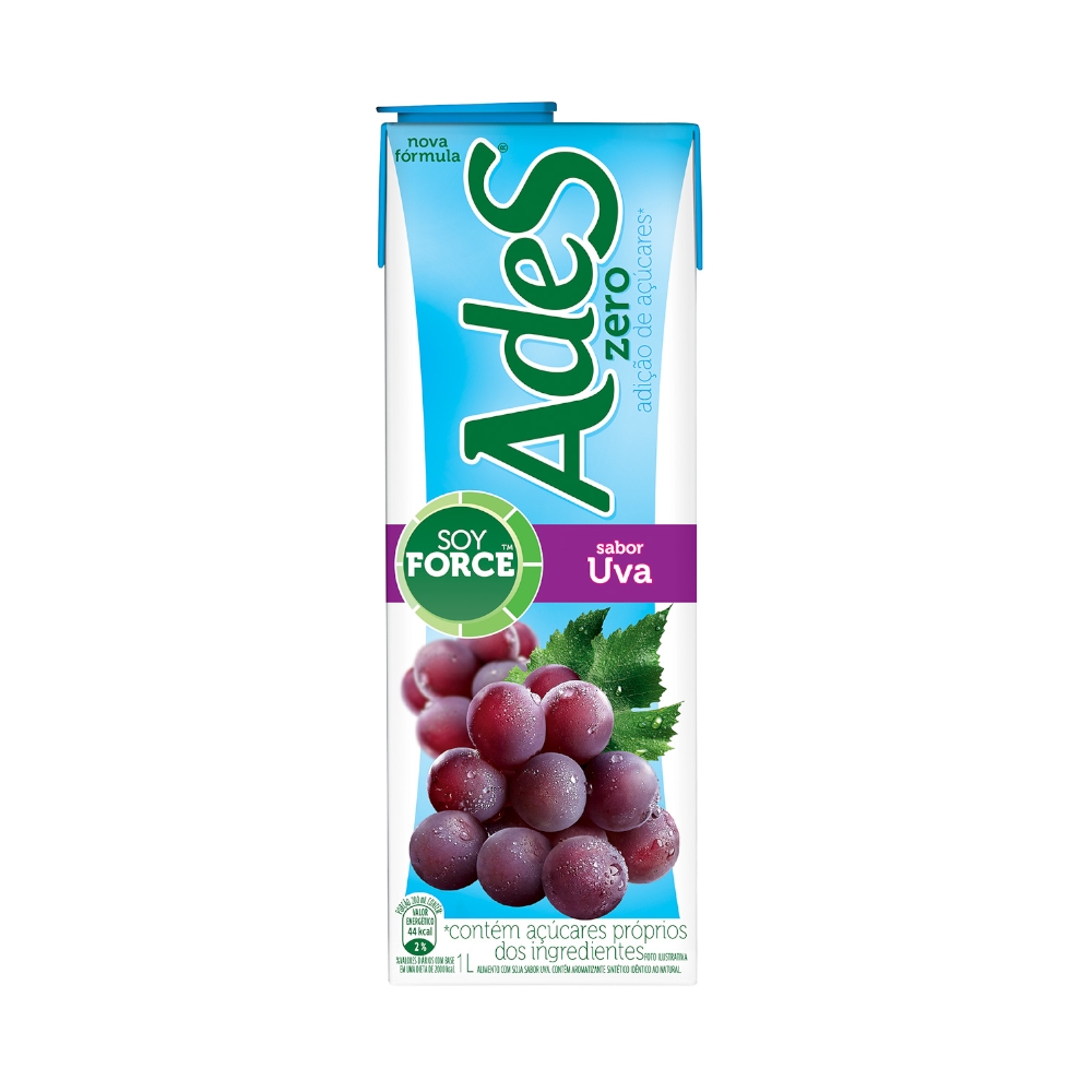 Suco Ades Zero Uva 1l